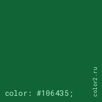 цвет css #106435 rgb(16, 100, 53)