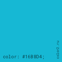 цвет css #16B8D4 rgb(22, 184, 212)