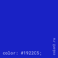 цвет css #1922C5 rgb(25, 34, 197)