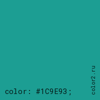 цвет css #1C9E93 rgb(28, 158, 147)