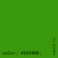 цвет css #3A980B rgb(58, 152, 11)