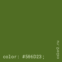 цвет css #506D23 rgb(80, 109, 35)