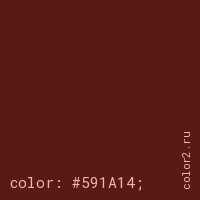 цвет css #591A14 rgb(89, 26, 20)