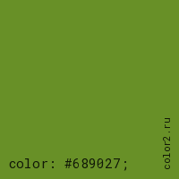 цвет css #689027 rgb(104, 144, 39)