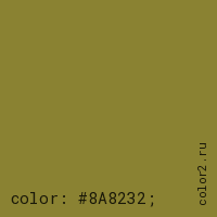 цвет css #8A8232 rgb(138, 130, 50)