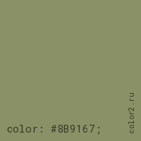 цвет css #8B9167 rgb(139, 145, 103)