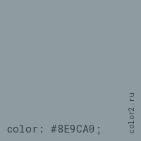цвет css #8E9CA0 rgb(142, 156, 160)