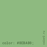 цвет css #8EBA80 rgb(142, 186, 128)