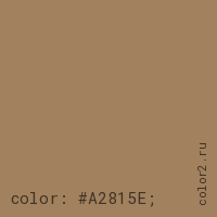 цвет css #A2815E rgb(162, 129, 94)
