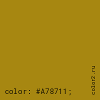 цвет css #A78711 rgb(167, 135, 17)