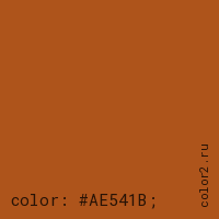 цвет css #AE541B rgb(174, 84, 27)