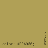 цвет css #B0A056 rgb(176, 160, 86)