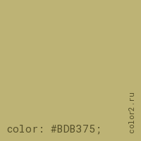 цвет css #BDB375 rgb(189, 179, 117)