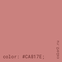 цвет css #CA817E rgb(202, 129, 126)