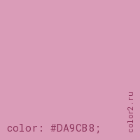 цвет css #DA9CB8 rgb(218, 156, 184)