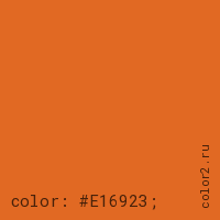 цвет css #E16923 rgb(225, 105, 35)