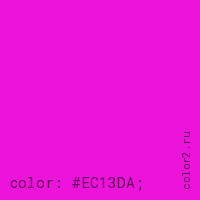 цвет css #EC13DA rgb(236, 19, 218)