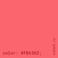 цвет css #FB656D rgb(251, 101, 109)
