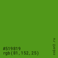#519819 rgb(81, 152, 25) цвет цвет #519819 rgb(81, 152, 25) цвет