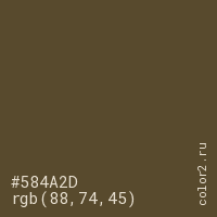 цвет #584A2D rgb(88, 74, 45) цвет