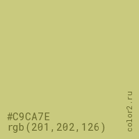 цвет #C9CA7E rgb(201, 202, 126) цвет