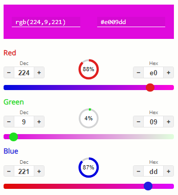 Конвертер цветов RGB-HEX online
