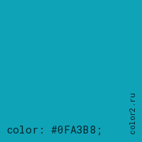 цвет css #0FA3B8 rgb(15, 163, 184)
