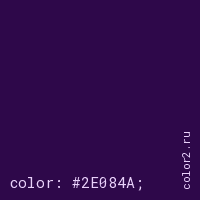 цвет css #2E084A rgb(46, 8, 74)