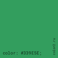 цвет css #339E5E rgb(51, 158, 94)