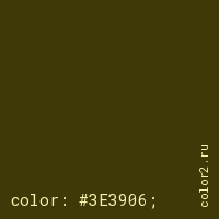 цвет css #3E3906 rgb(62, 57, 6)