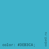 цвет css #3EB3CA rgb(62, 179, 202)