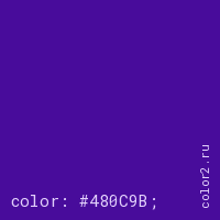 цвет css #480C9B rgb(72, 12, 155)