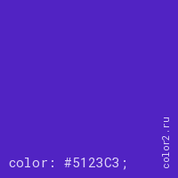 цвет css #5123C3 rgb(81, 35, 195)