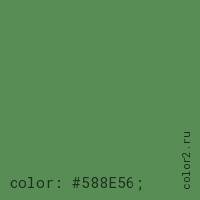 цвет css #588E56 rgb(88, 142, 86)