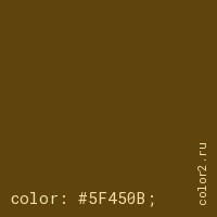 цвет css #5F450B rgb(95, 69, 11)