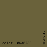цвет css #6A623B rgb(106, 98, 59)