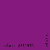 цвет css #86197D rgb(134, 25, 125)