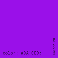 цвет css #9A10E9 rgb(154, 16, 233)