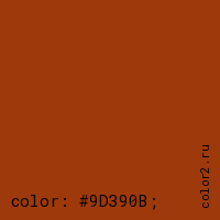 цвет css #9D390B rgb(157, 57, 11)