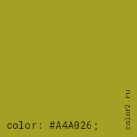 цвет css #A4A026 rgb(164, 160, 38)