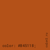 цвет css #B45118 rgb(180, 81, 24)