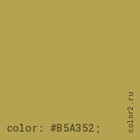 цвет css #B5A352 rgb(181, 163, 82)