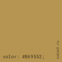 цвет css #B69552 rgb(182, 149, 82)