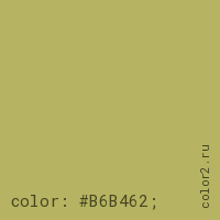 цвет css #B6B462 rgb(182, 180, 98)