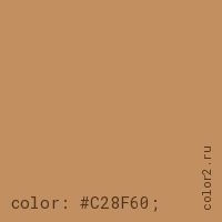 цвет css #C28F60 rgb(194, 143, 96)