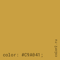 цвет css #C9A041 rgb(201, 160, 65)