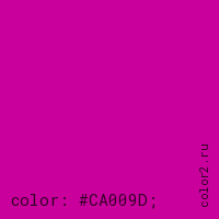 цвет css #CA009D rgb(202, 0, 157)