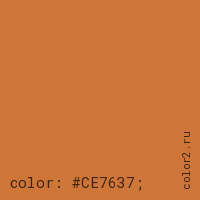 цвет css #CE7637 rgb(206, 118, 55)