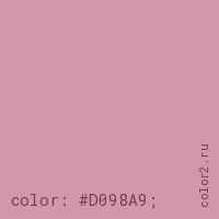 цвет css #D098A9 rgb(208, 152, 169)