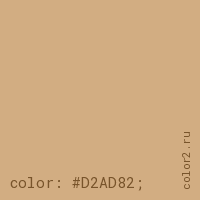 цвет css #D2AD82 rgb(210, 173, 130)